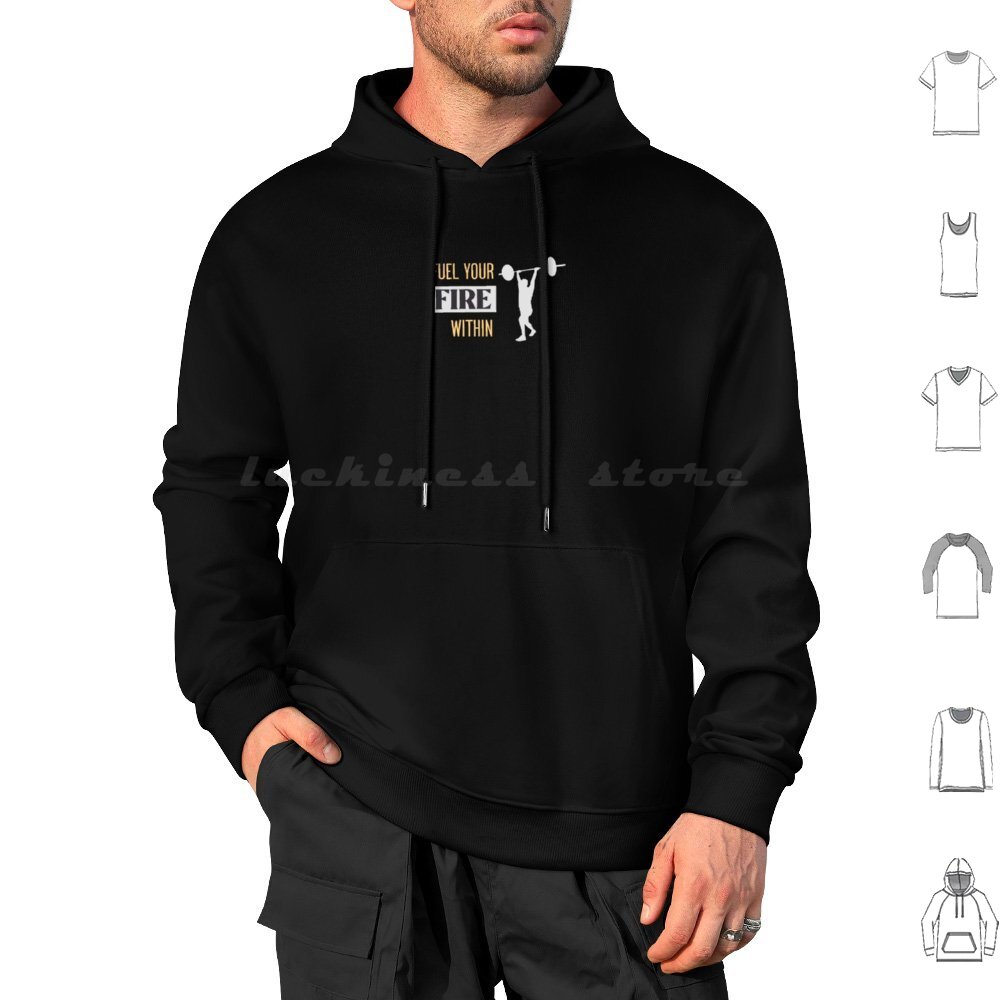 Fuel Fitness & Nutrition Oakbank - Hoodie Katun Lengan Panjang Fuel Your