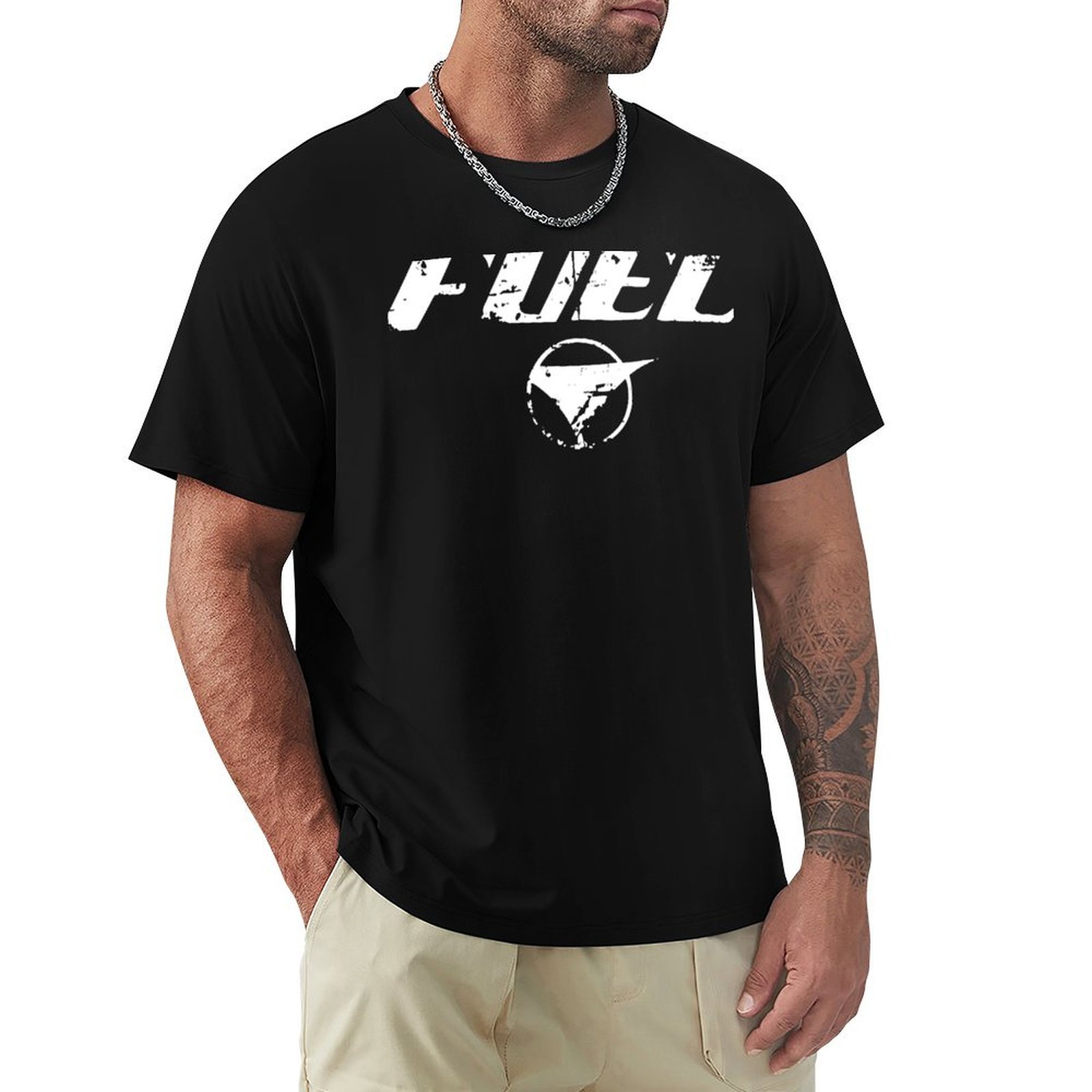 Fuel Fitness & Nutrition Oakbank - Kaos Oblong Pria Fuel Band, Kaos