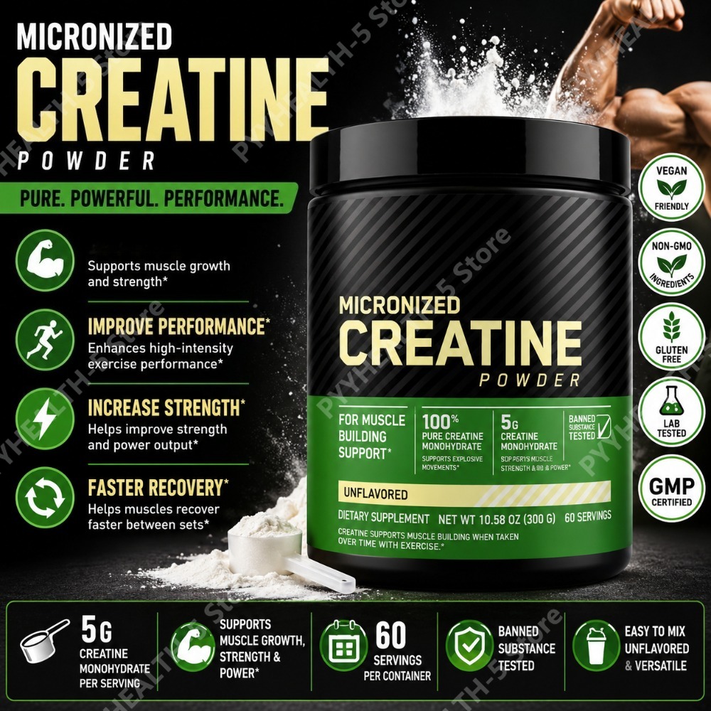 Nutrition Workout - Bubuk Creatine Monohydrate Tanpa Rasa 300g,