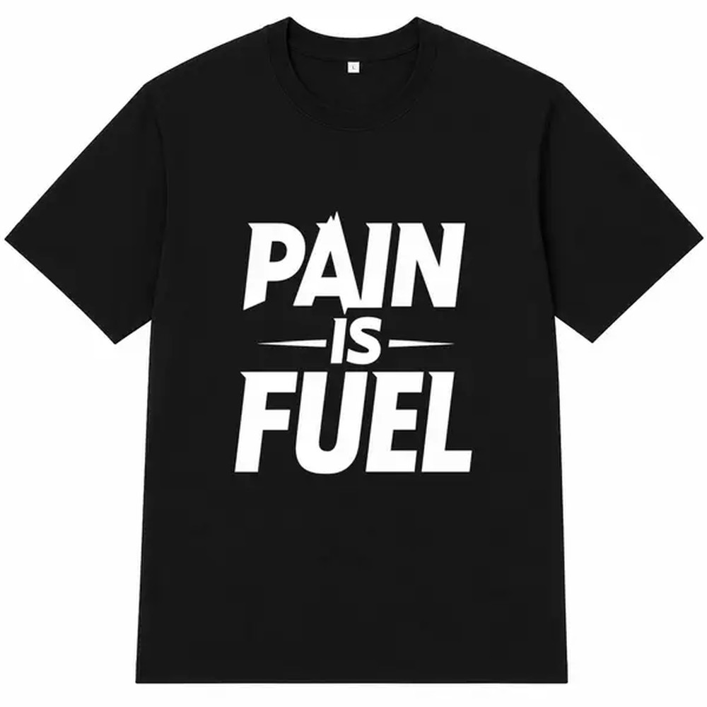 Kaos Cetak Tulisan 'Pain Is Fu - Fuel Fitness & Nutrition Oakbank ulasan dan harga