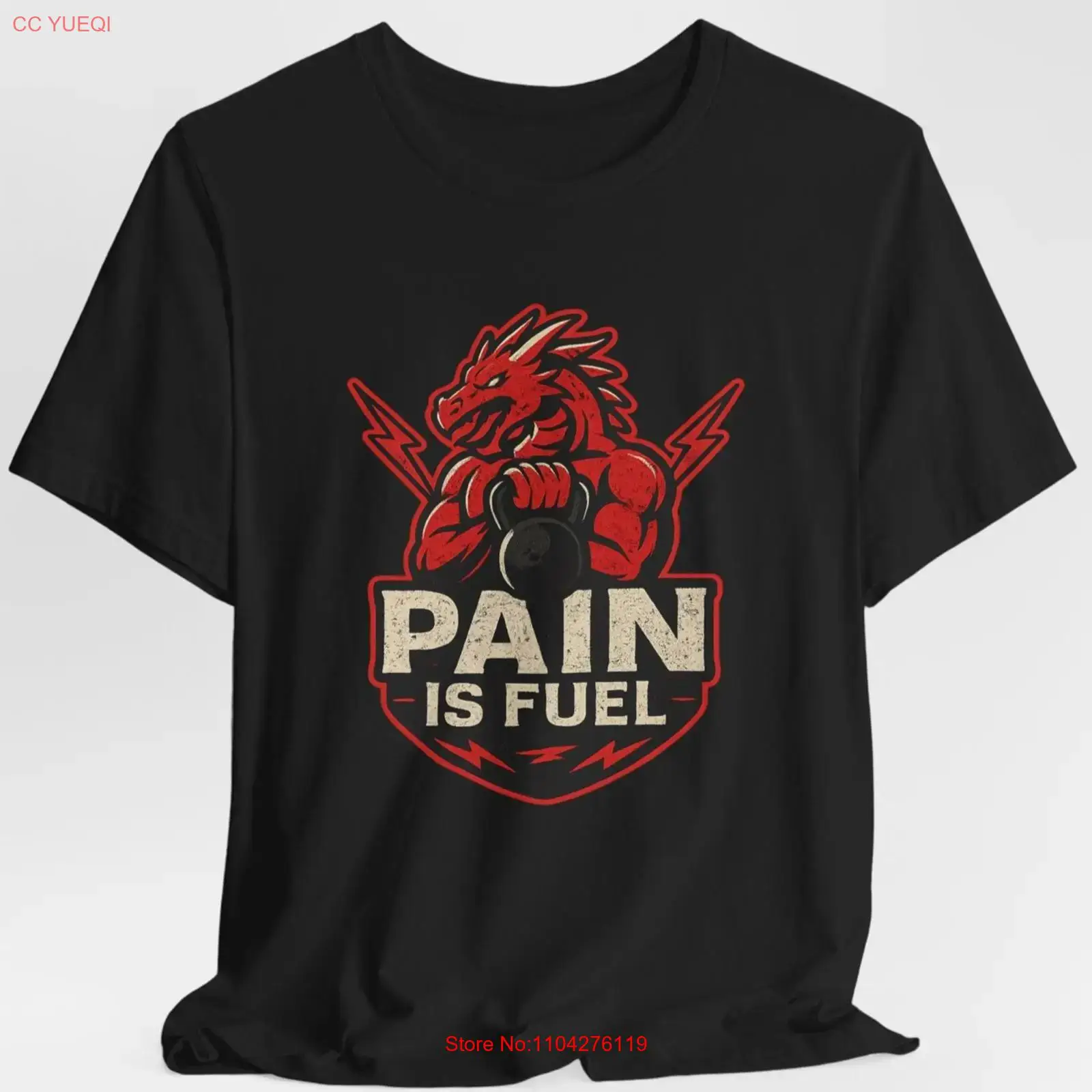 Kaos Gym Dragon Motivasi Latih - Fuel Fitness & Nutrition Oakbank ulasan dan harga